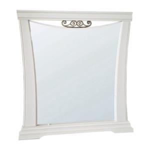 Zoom Specchiera Athena in legno con cornice curva colore avorio