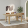 Tavolo allungabile Megaron colore rovere 120x80 cm.