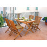 Sedia pieghevole Salina Moia teak esterno compatta resistente