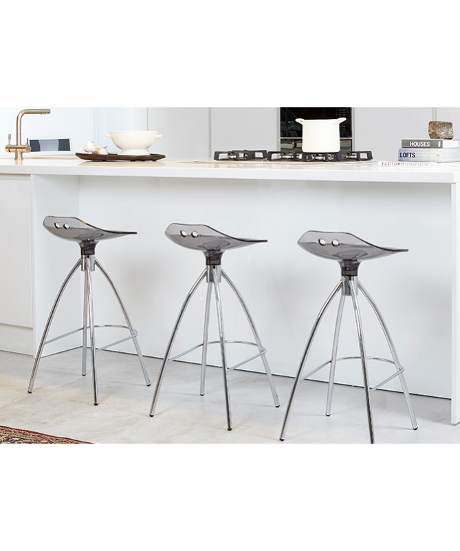 SGABELLO FROG 80 CM POLICARBONATO e ACCIAIO MADE IN ITALY SCAB DESIGN