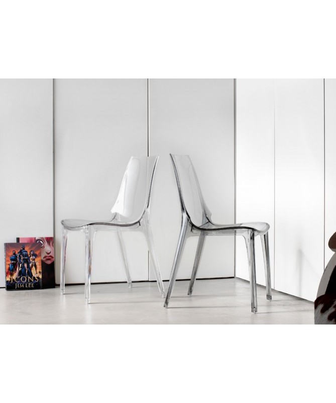 Sedia Vanity Chair set da 4 policarbonato Made in Italy SCAB DESIGN