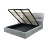 Letto una piazza e mezzo Sofaback contenitore in tessuto Enjoy 20 light gray