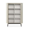 Mobile multiuso Willa18929 con 2 ante effetto cannettato colore crema