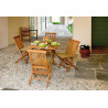 Sedia pieghevole Salina Moia teak esterno compatta resistente