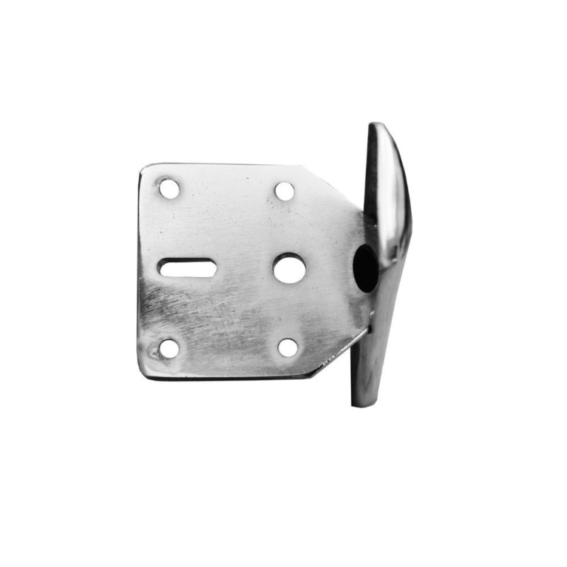 Piedino per mobile Scoby in acciaio cromato H 17 cm.