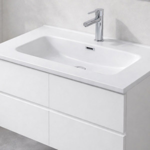 Zoom Lavabo consolle da appoggio LAV9070S in ceramica 1 vasca 71x46.5 cm. bianco lucido