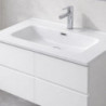 Lavabo consolle da appoggio LAV9070S in ceramica 1 vasca 71x46.5 cm. bianco lucido