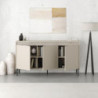 Madia Mott 150 cm. con 3 ante cashmere e dettaglio decorativo