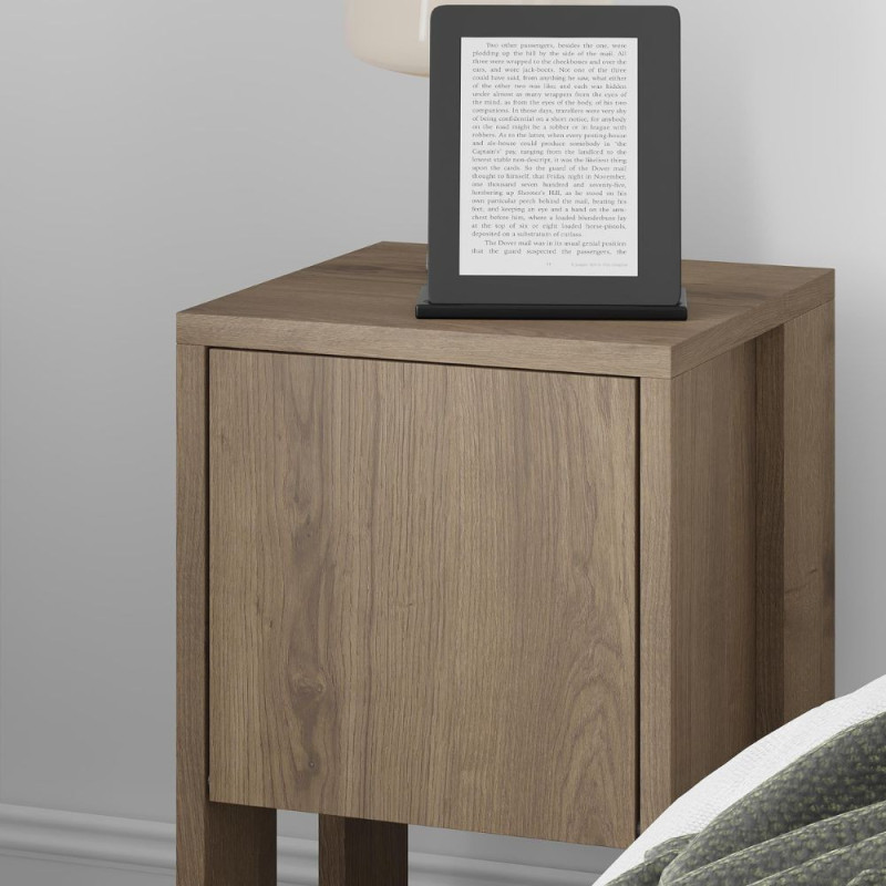 Comodino Ema hitit noce con anta ribalta 30x30x55h