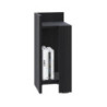 Tavolino comodino di design Elos 27x25x60h colore nero sinistro