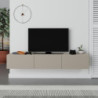 Mobile porta tv sospeso Francy 180 cm. con ante a ribalta in colore cashmere