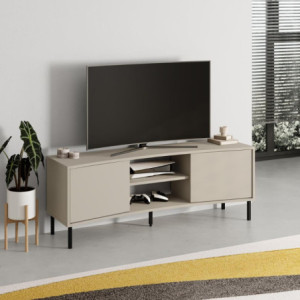 Zoom Mobile porta tv Frem con 2 ante e nicchie a giorno colore cashmere