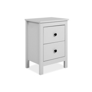 Zoom Comodino Karlstad 61A con 2 cassetti colore bianco
