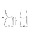 Sedia Vanity Chair set da 4 policarbonato Made in Italy SCAB DESIGN