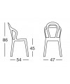 Sedia Titì set da 4 policarbonato - Made in Italy SCAB DESIGN