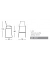 SGABELLI ZEBRA ANTISHOCK SET DA 2 A SLITTA H 80 in POLICARBONATO e struttura in ACCIAIO CROMATO SCAB DESIGN