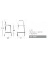 SGABELLI ZEBRA SET DA 2 ANTISHOCK H 80 in POLICARBONATO e in ACCIAIO CROMATO SCAB DESIGN