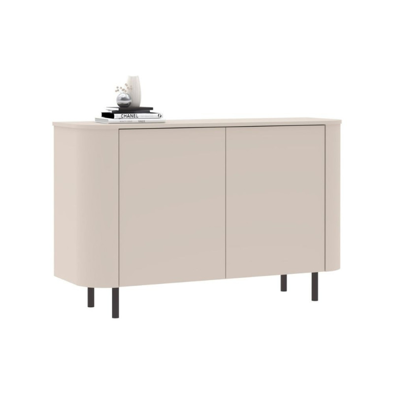 Madia Marini con 2 ante 130x43x85 H cm colore cashmere