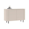 Madia Marini con 2 ante 130x43x85 H cm colore cashmere