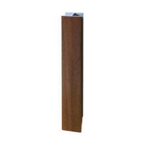 Giunzione lineare per zoccolo in PVC H 15 cm. noce scuro