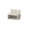 Comodino sospeso Treo con luci integrate colore cashmere