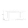 Tavolo allungabile Mono Core con allunga centrale 160x72.7x90.4 cm colore rovere