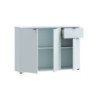Mobile multiuso Segno con tre ante e 1 cassetto L 120 cm colore grigio chiaro