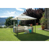 Gazebo Moia quadrato 3x3 mt robusto e versatile per esterno