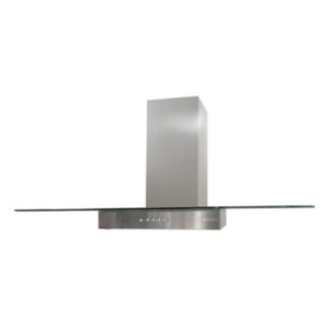 Barriviera Cappa Diamante 90 cm. 3 livelli di velocità piano in vetro classe C