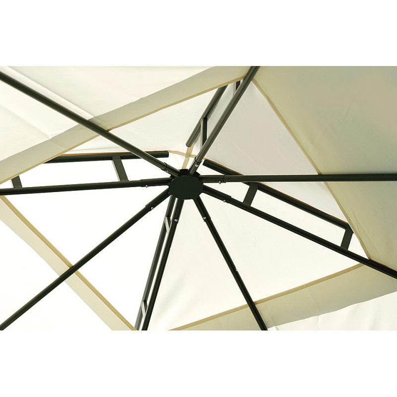 Gazebo Moia quadrato 3x3 mt robusto e versatile per esterno