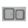 Lavello da incasso 2 vasche Franke KID 620 tectonite 83x50 cm. colore grigio