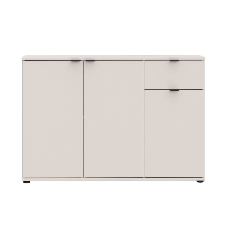 Mobile multiuso Segno con tre ante e 1 cassetto L 120 cm colore cashmere