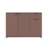 Mobile multiuso Segno con tre ante e 1 cassetto L 120 cm colore terracotta