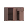 Mobile multiuso Segno con tre ante e 1 cassetto L 120 cm colore terracotta