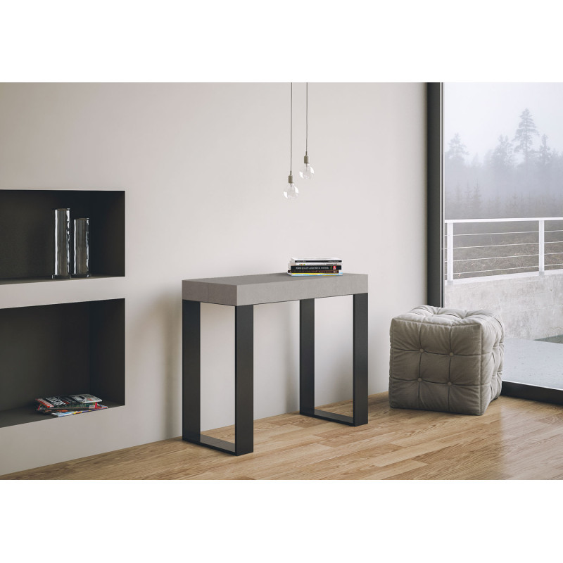 Consolle allungabile Tecno 90x40/300 cm antracite