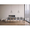 Consolle allungabile Tecno 90x40/300 cm antracite