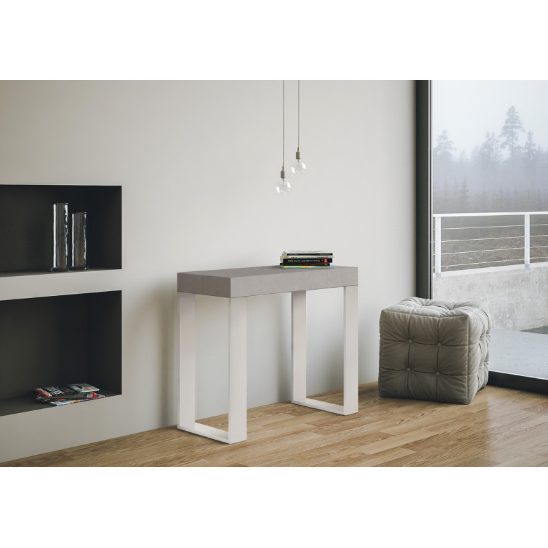 Consolle allungabile Tecno Small 90x40/196 cm bianco