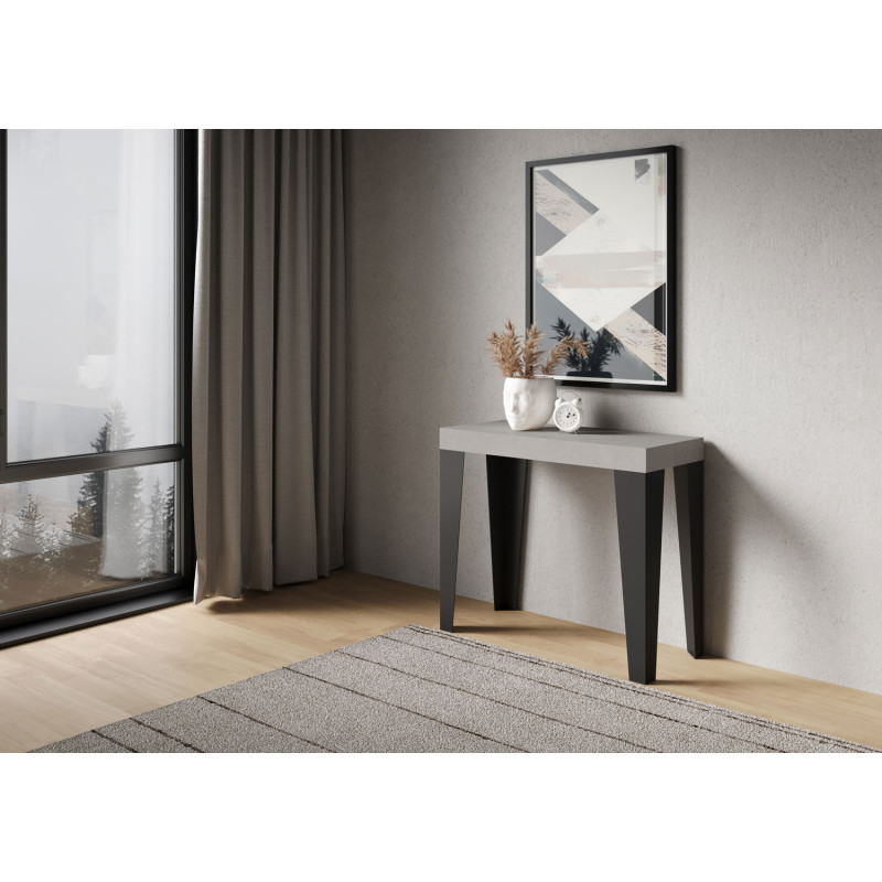 Consolle allungabile Flame Small 90x40/196 cm antracite