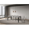 Consolle allungabile Flame Small 90x40/196 cm antracite