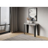 Consolle allungabile Flame 90x40/196 cm antracite