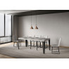 Consolle allungabile Flame Premium 90x40/196 cm antracite