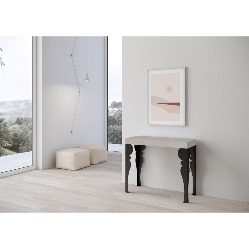 Consolle allungabile Paxon 90x40/300 cm antracite