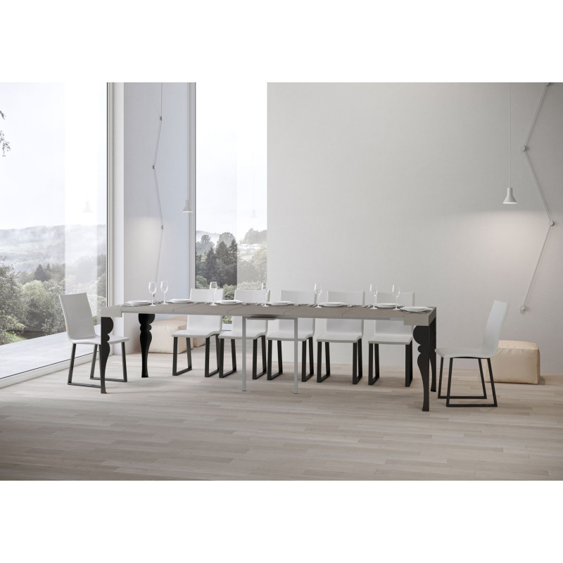 Consolle allungabile Paxon 90x40/300 cm antracite