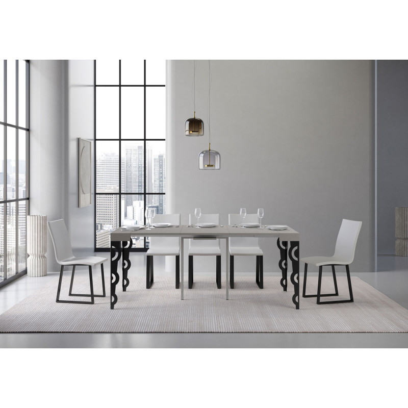 Consolle allungabile Karamay Small 90x40/196 cm antracite