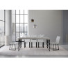 Consolle allungabile Karamay Small 90x40/196 cm antracite