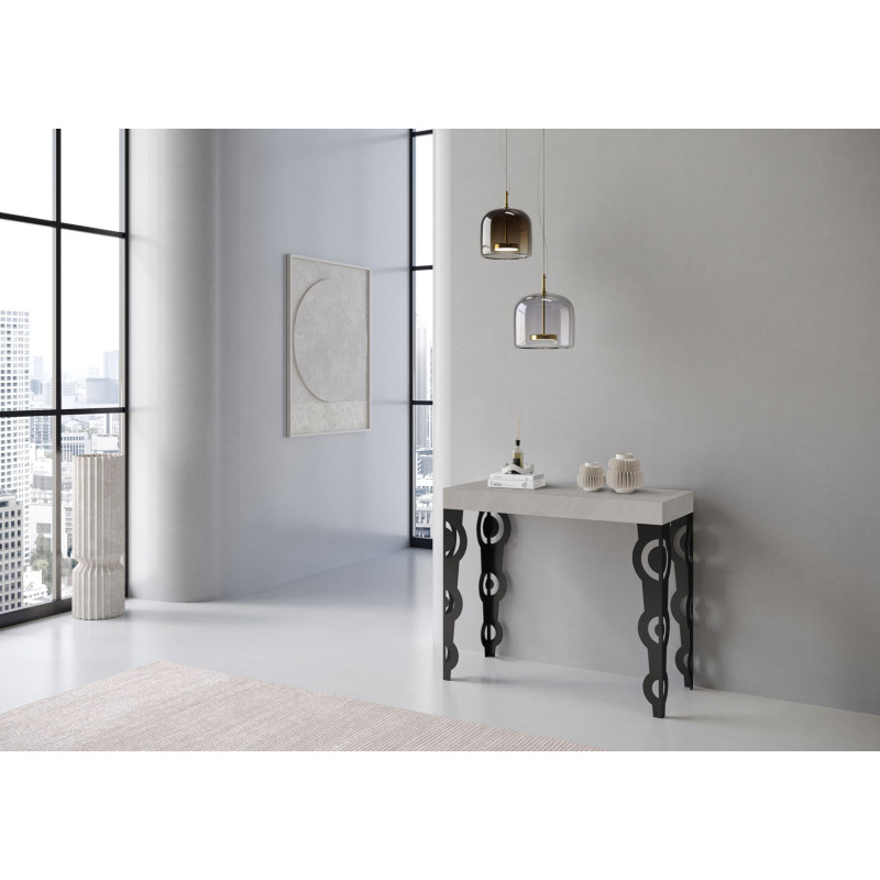 Consolle allungabile Karamay 90x40/300 cm antracite