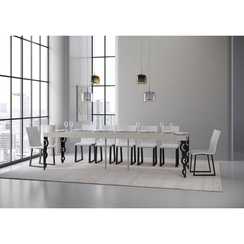 Consolle allungabile Karamay Premium 90x40/300 cm antracite