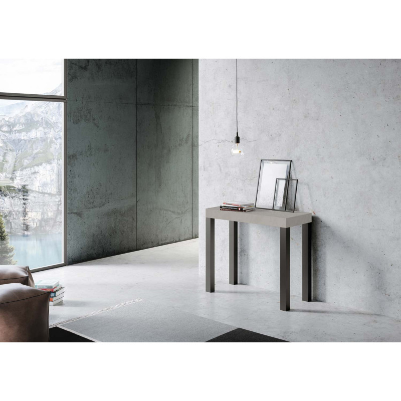 Consolle allungabile Everyday Small 90x40/196 cm antracite