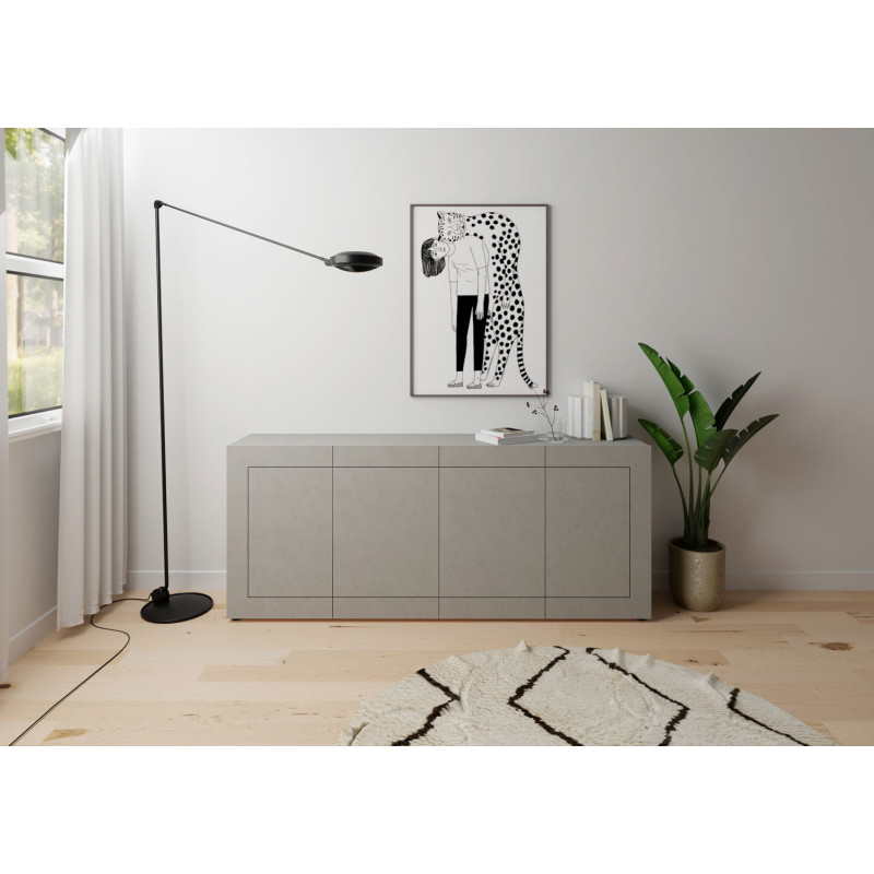Madia moderna 4 ante 200x40x83,5 cm Elios