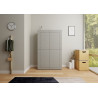 Credenza alta moderna 4 ante 100x35x165 cm Elios